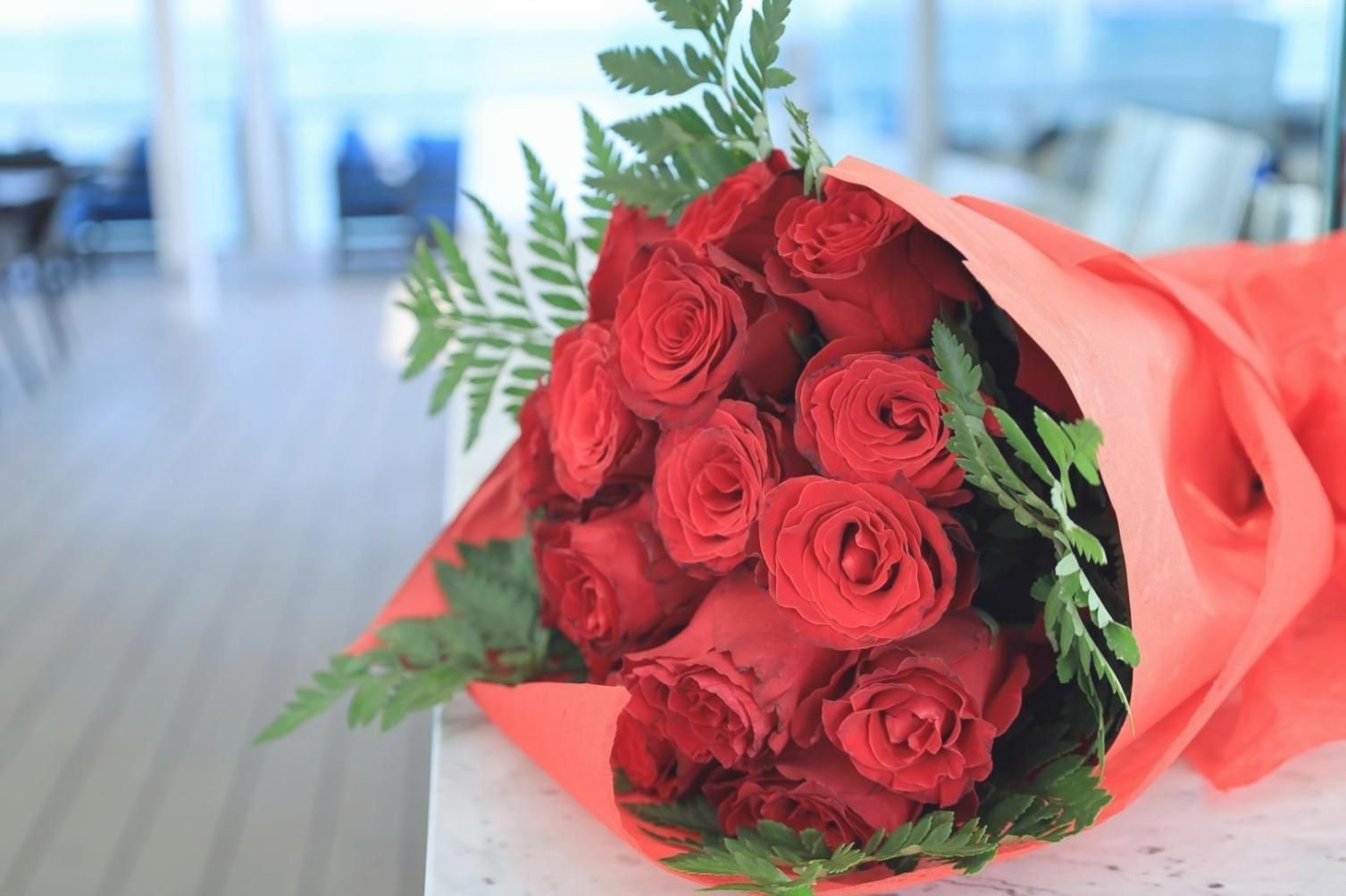 GlobalDreamSpace workshop space where corporate flower arrangements are designed and prepared for business delivery